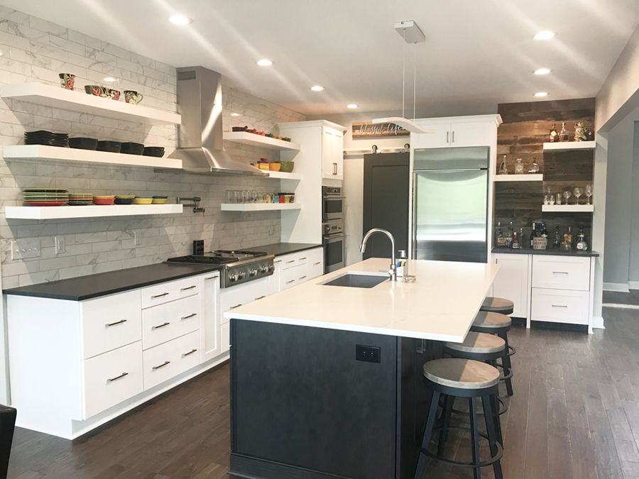 Modern Kitchen with Open Shelving