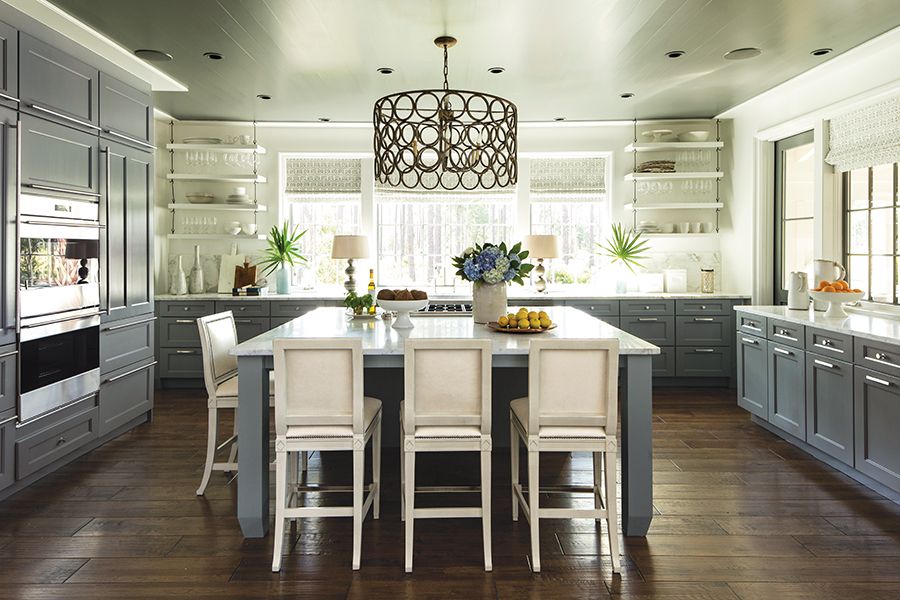 Modern Kitchen with Gray Cabinets