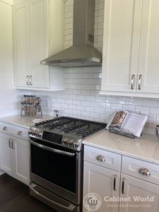 White Cabinetry with Range Hood