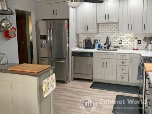 Kitchen Remodel with Light Gray Cabinets