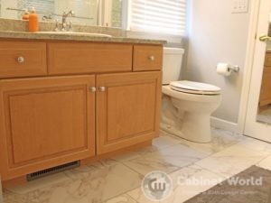 Bathroom Design with Stained Vanity