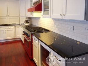 Retro Kitchen Design with Custom Red and White Appliances