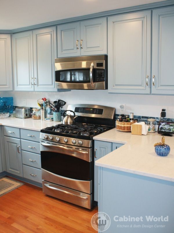 kitchen-design-blue-cabinets | Cabinet World of PA